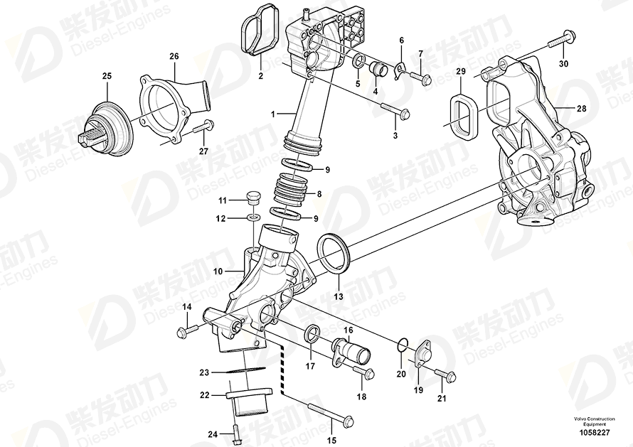 VOLVO Flange screw 13973924 Drawing