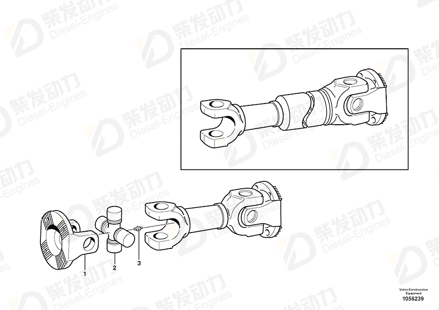 VOLVO Bearing 1651164 Drawing