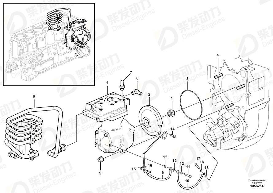 VOLVO Hollow screw 968178 Drawing