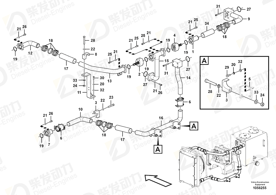 VOLVO Bracket 14530504 Drawing