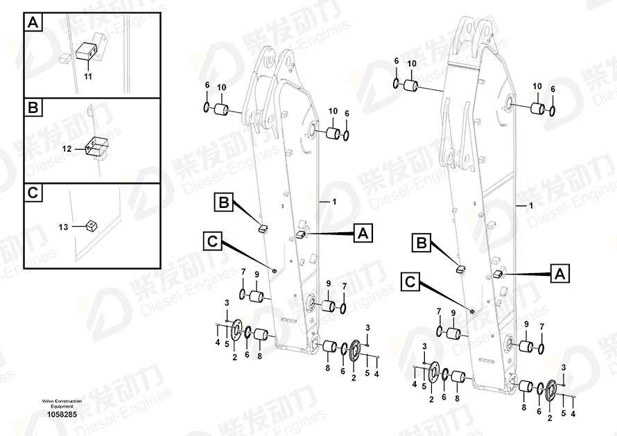 VOLVO Block 14556683 Drawing