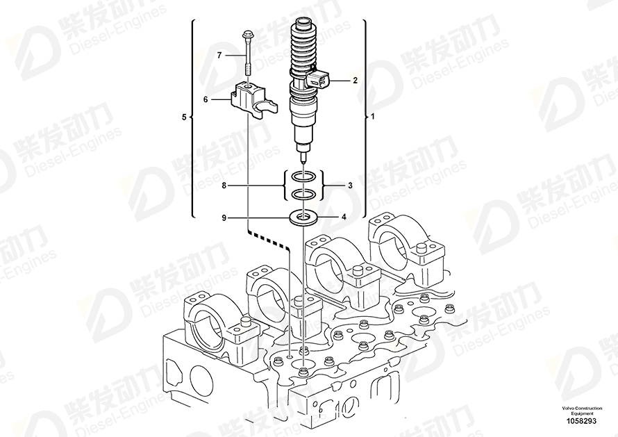 VOLVO Unit Injector 21389131 Drawing VOLVO Unit Injector 21389131 Drawing
