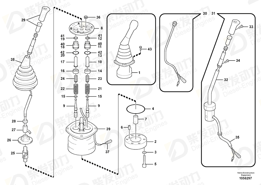 VOLVO SWITCH_RMT LEVE SA8230-36940 Drawing