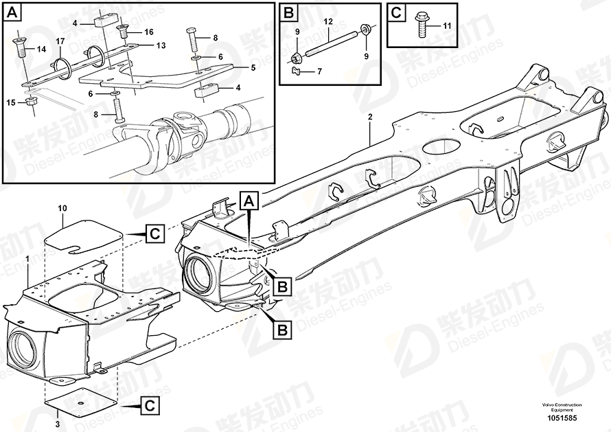 VOLVO Cover 15006634 Drawing
