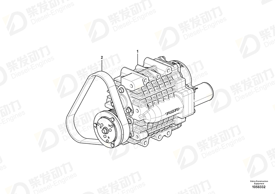 VOLVO Clutch 17414395 Drawing