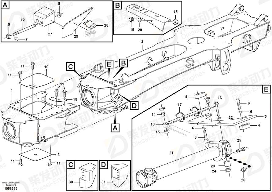 VOLVO Cover plate 16806870 Drawing