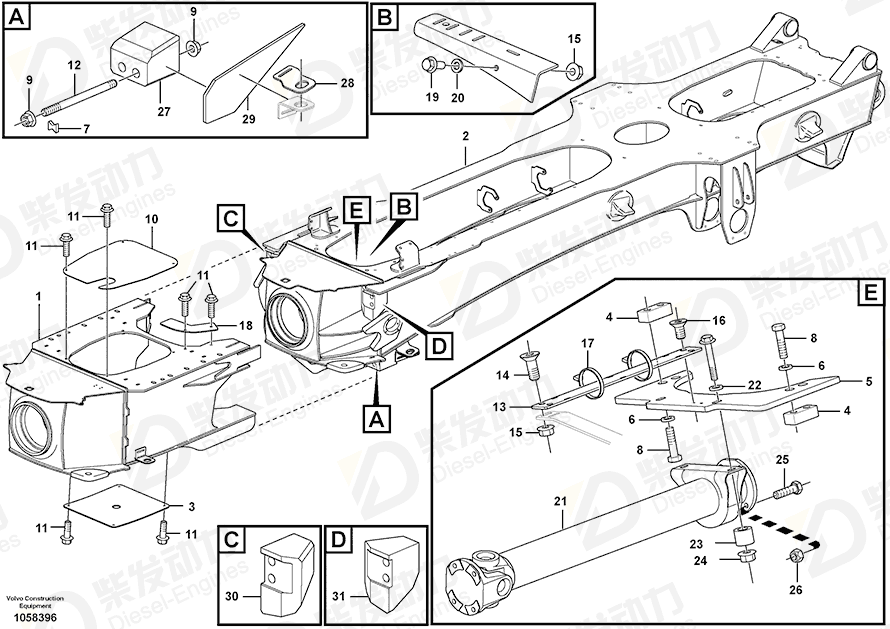 VOLVO Cover plate 16806870 Drawing VOLVO Cover plate 16806870 Drawing