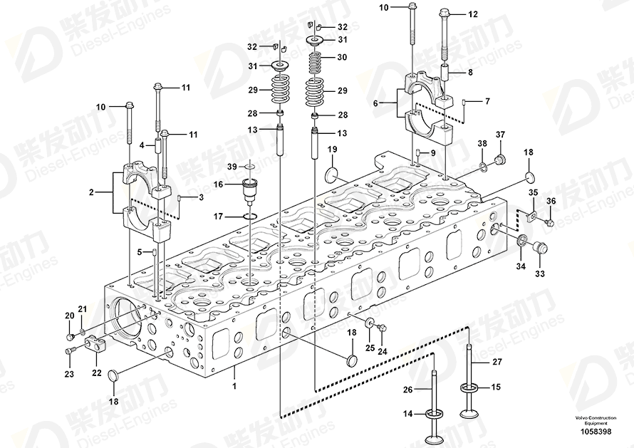 VOLVO Bearing housing 20813823 Drawing