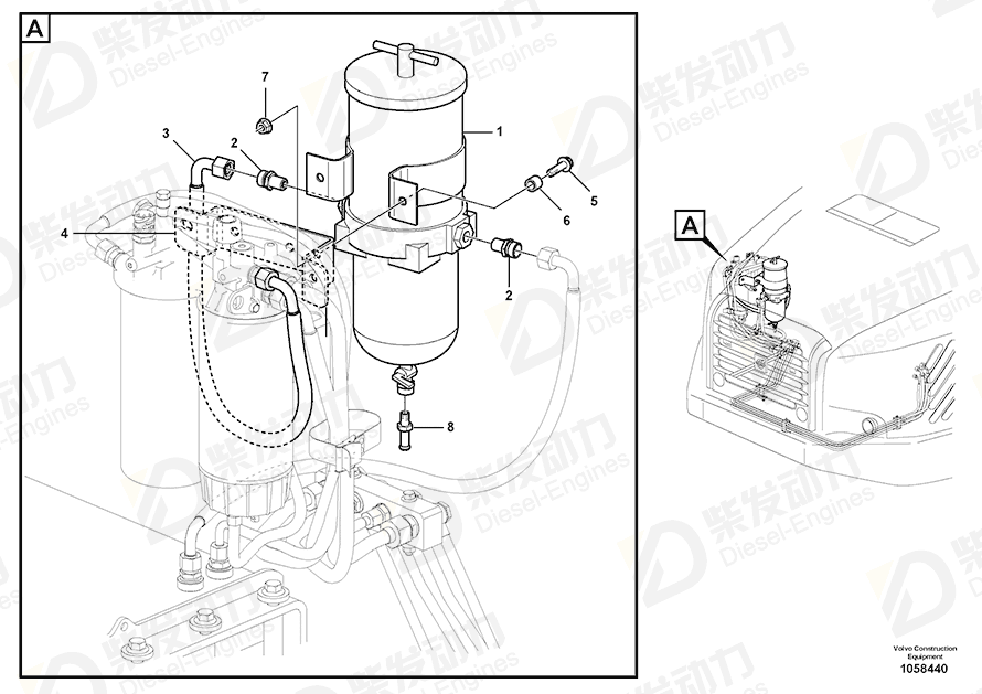 VOLVO Bracket 16802488 Drawing