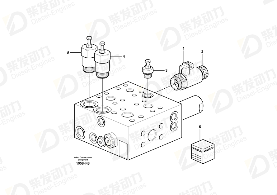 VOLVO Solenoid coil 15097478 Drawing