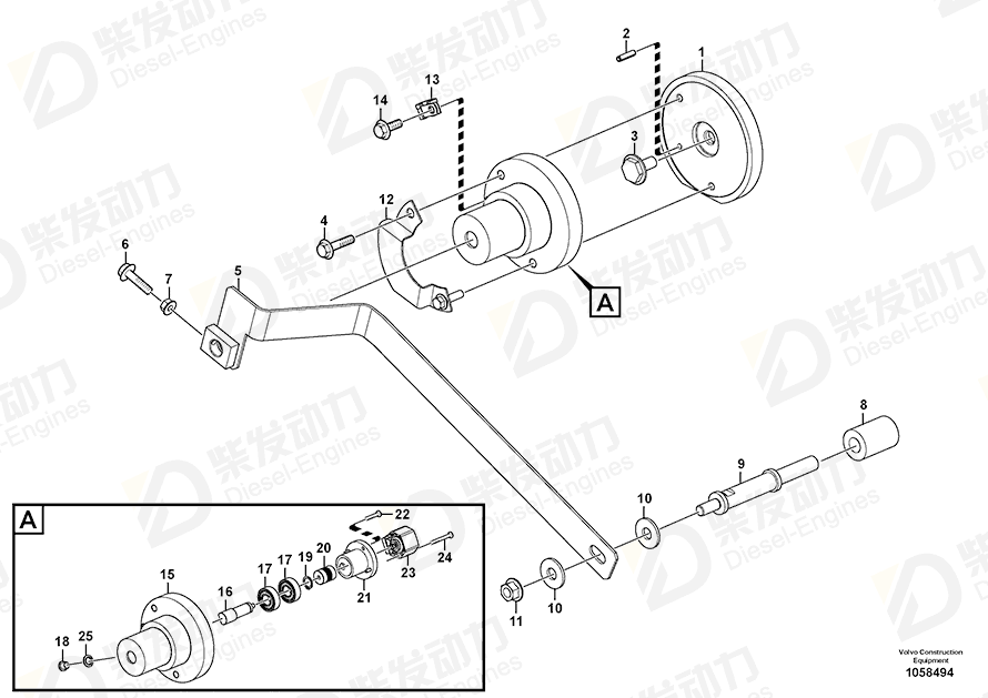 VOLVO Ball bearing 1660609 Drawing