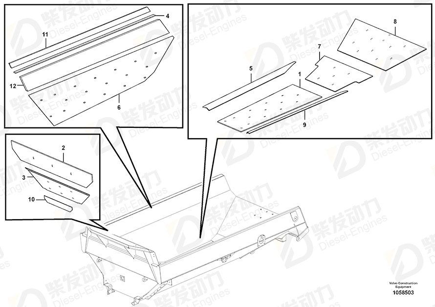 VOLVO Plate 15034763 Drawing