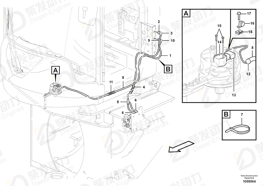 VOLVO Adapter 3985598 Drawing