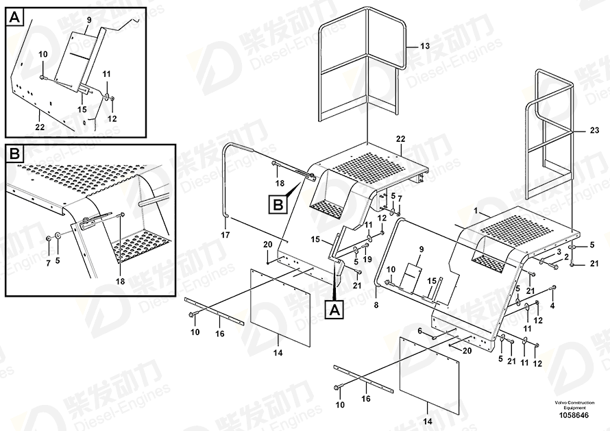 VOLVO Screw 13965227 Drawing