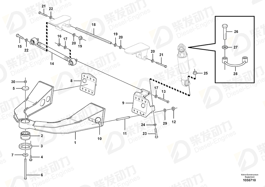 VOLVO Bracket 16842755 Drawing