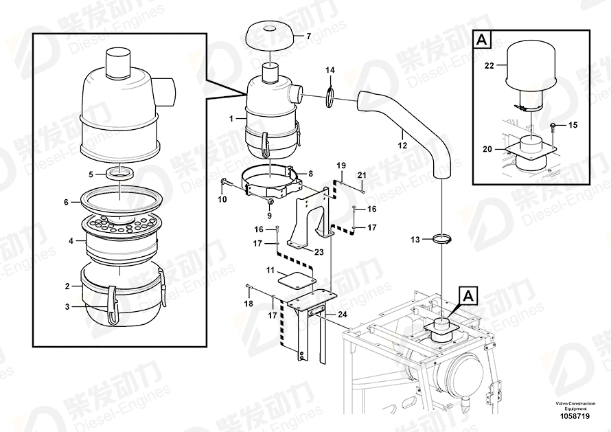 VOLVO Plain washer 992038 Drawing
