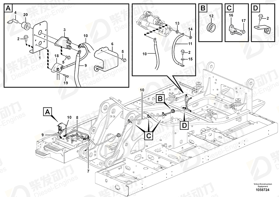 VOLVO Bracket 14665431 Drawing