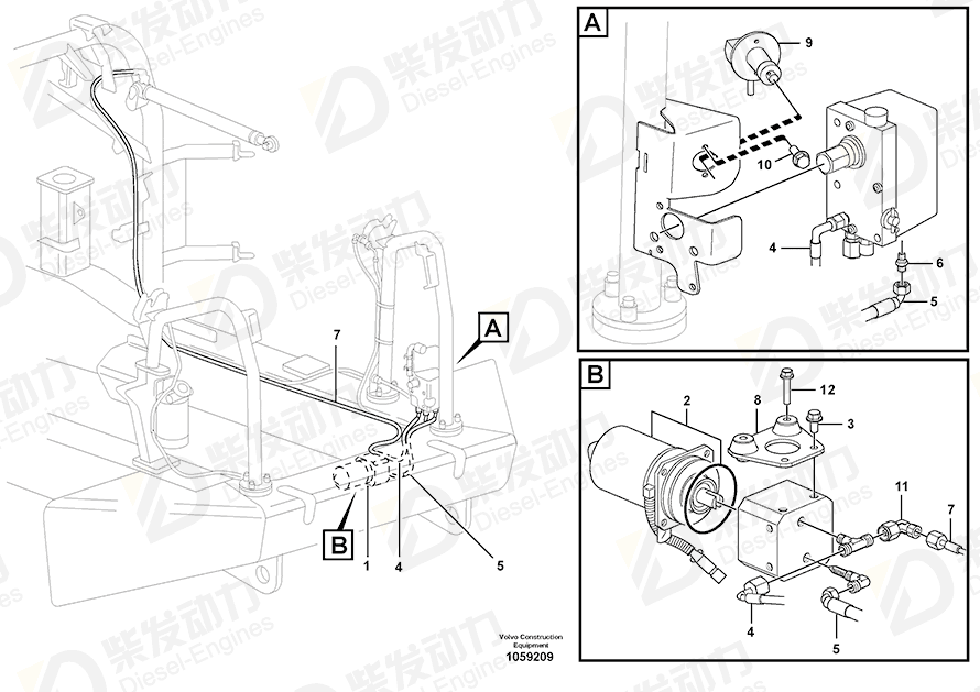 VOLVO Bracket 11119906 Drawing