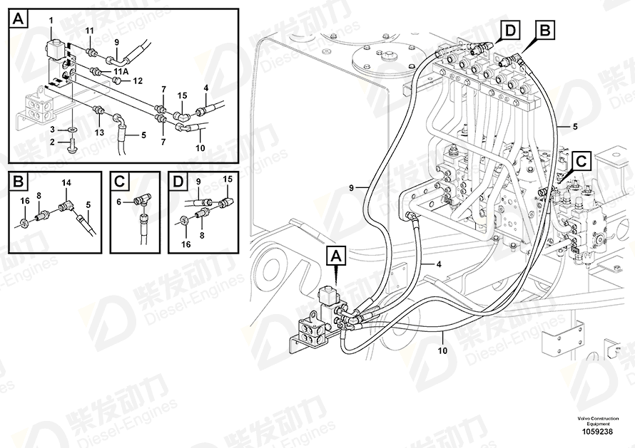 VOLVO Plain washer 11117464 Drawing