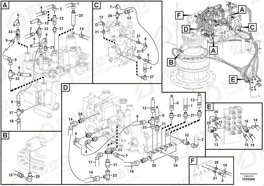 VOLVO T-nipple 14546293 Drawing