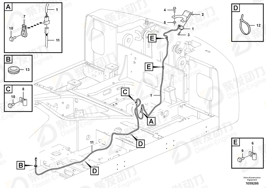 VOLVO Bracket 14612834 Drawing