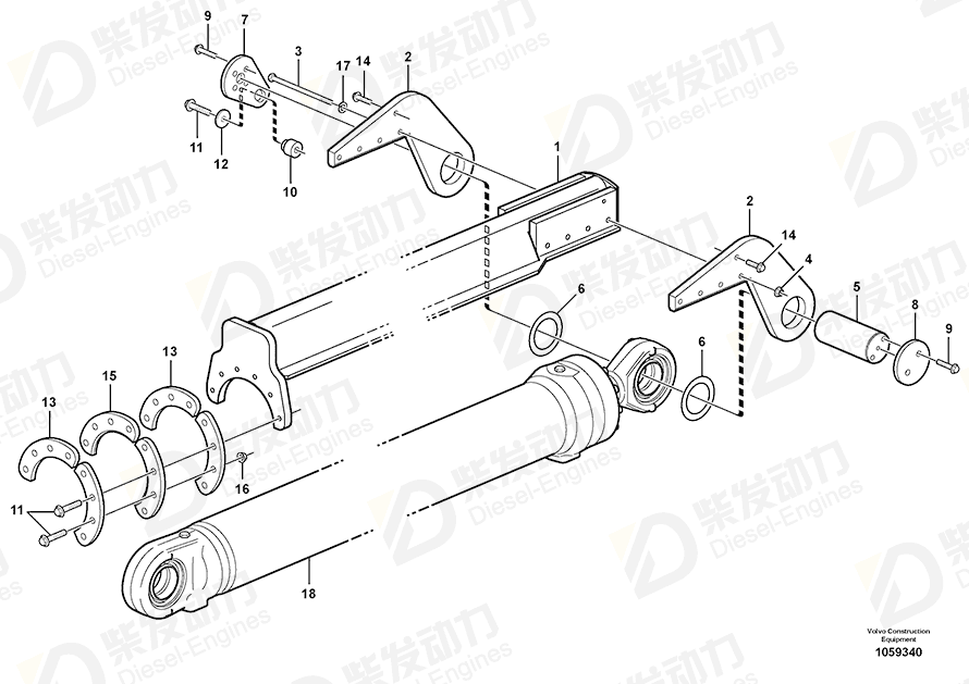 VOLVO Hexagon screw 991987 Drawing