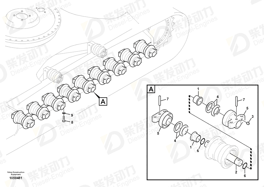 VOLVO Shaft 14566803 Drawing