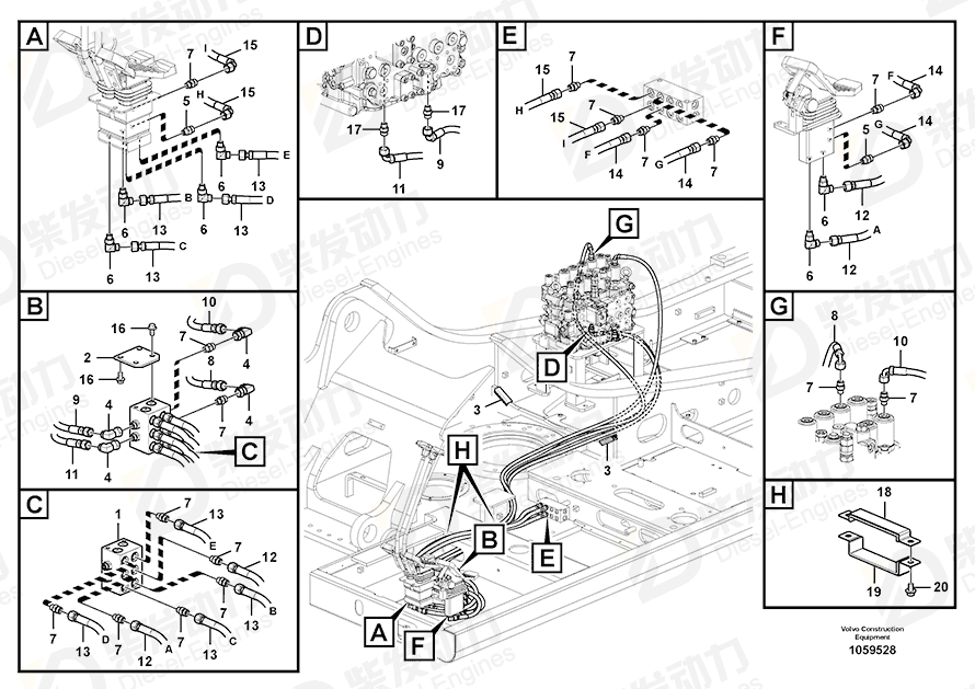 VOLVO Valve 14535521 Drawing