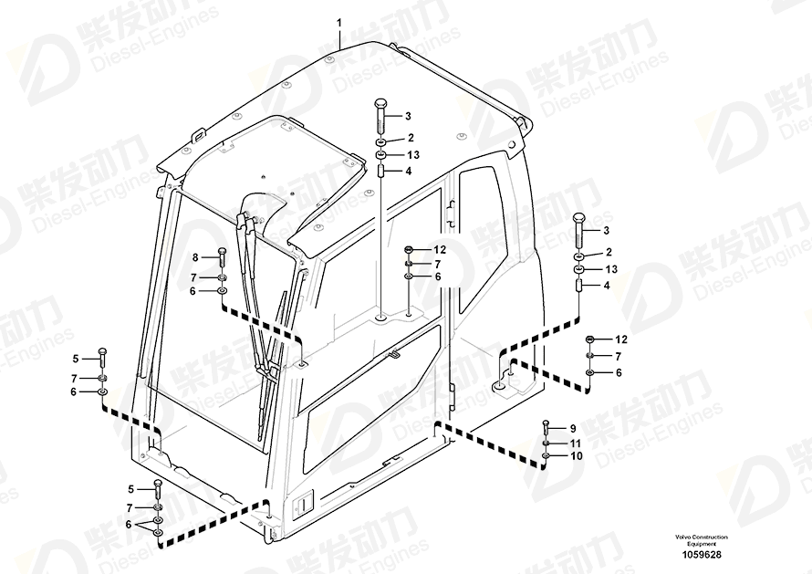 VOLVO Cab 14661377 Drawing