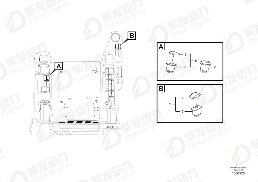 VOLVO Switch 14531823 Drawing