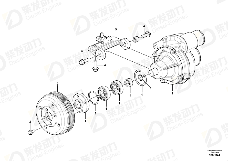 VOLVO Pulley 11127867 Drawing