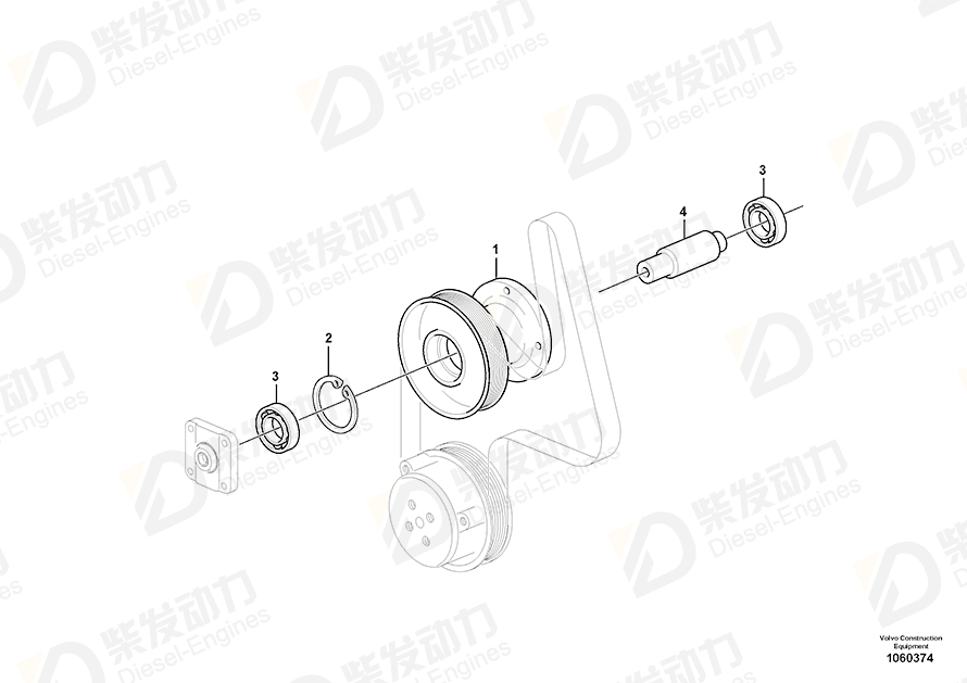 VOLVO Snap ring 914537 Drawing