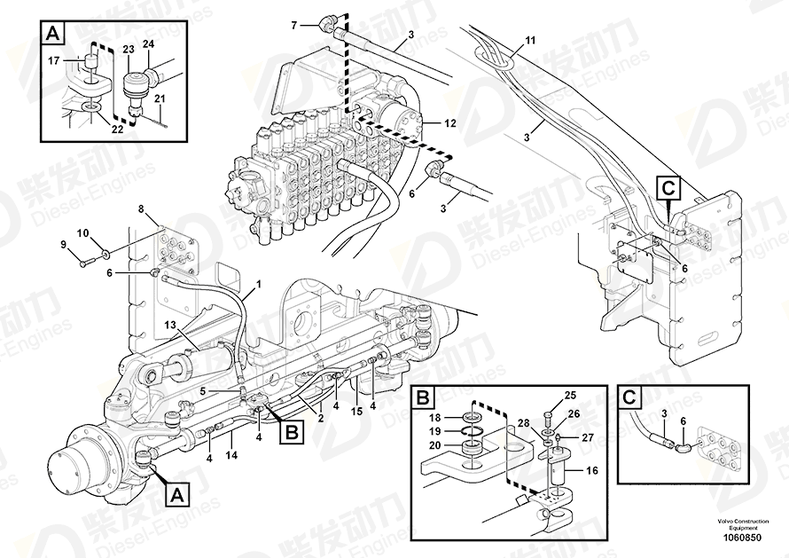 VOLVO Hexagon nut 948532 Drawing