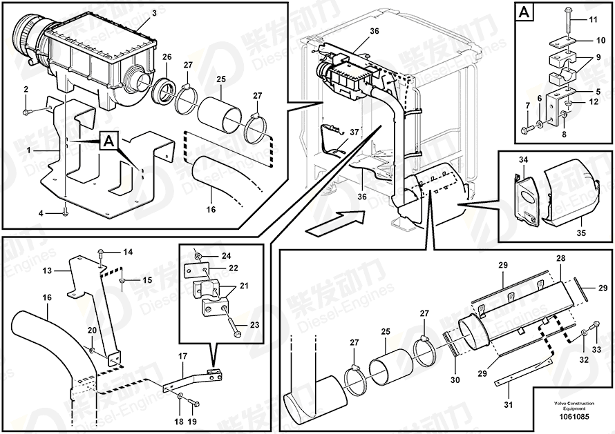 VOLVO Filter 14620497 Drawing