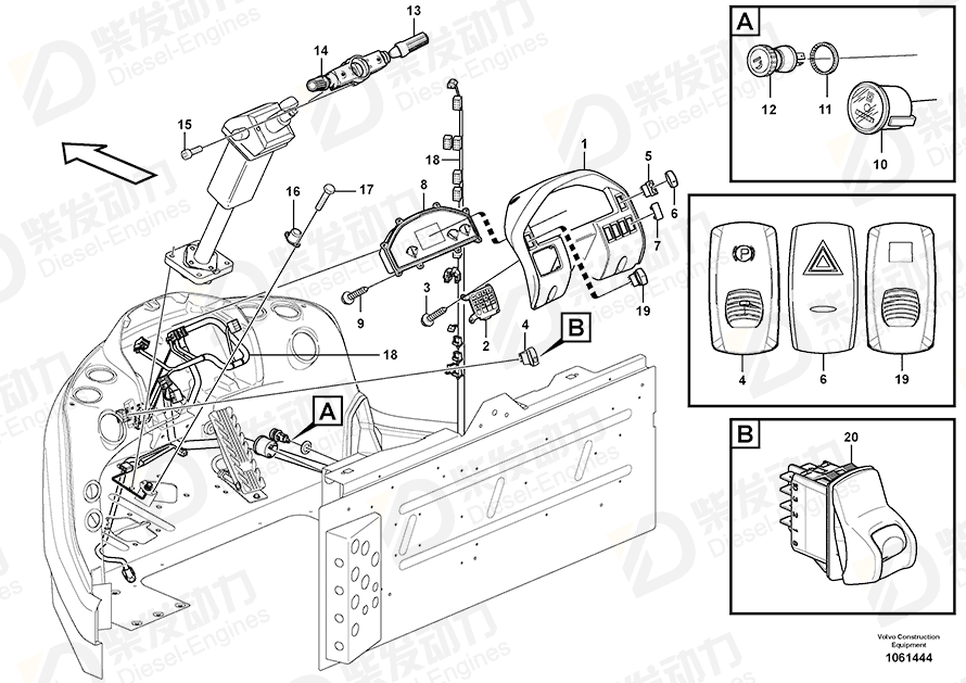 VOLVO Contact button 15090317 Drawing