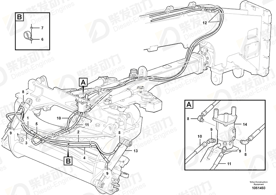 VOLVO Flange lock nut 13949278 Drawing