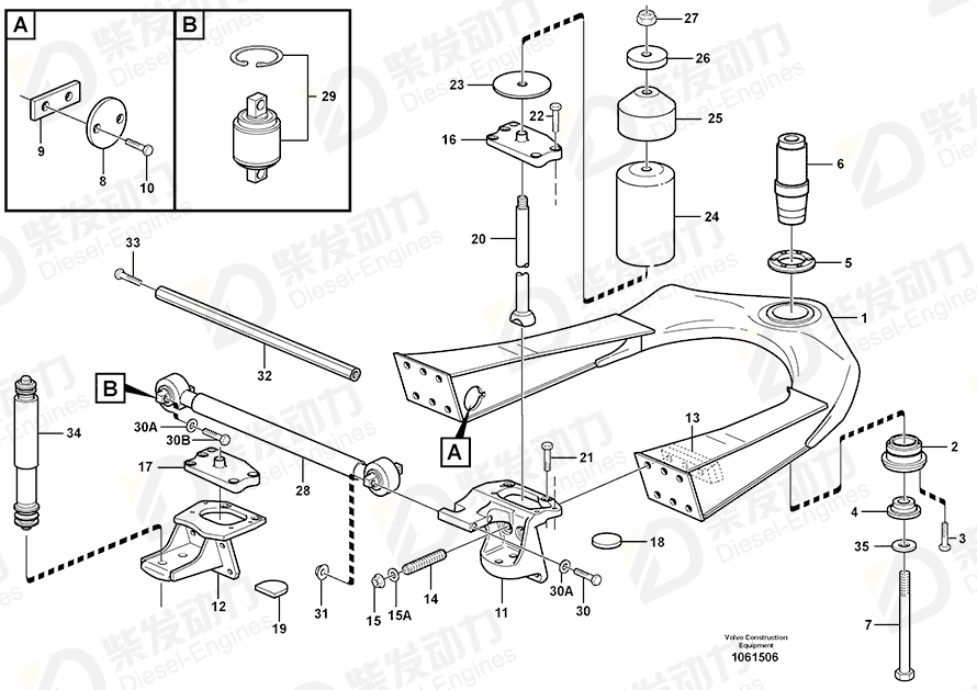 VOLVO Bracket 11191344 Drawing