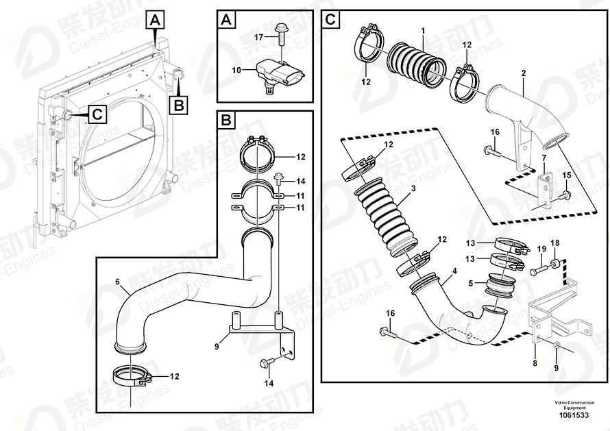 VOLVO Washer 14579471 Drawing