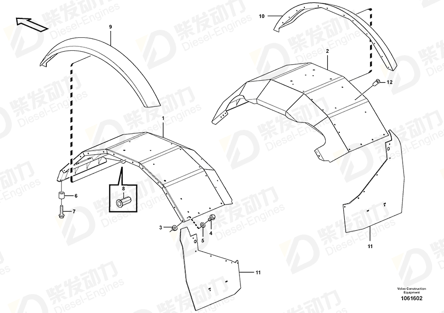 VOLVO Mudflap 16813361 Drawing