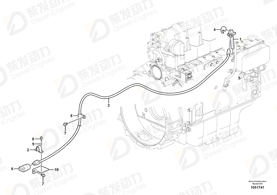 VOLVO Cable 11170099 Drawing