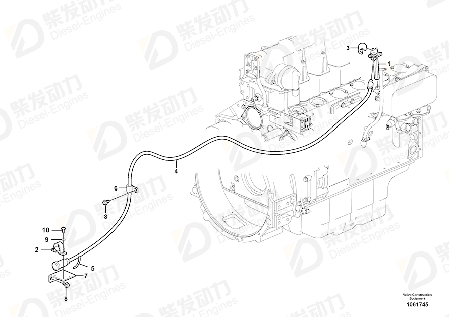 VOLVO Cable 11152167 Drawing