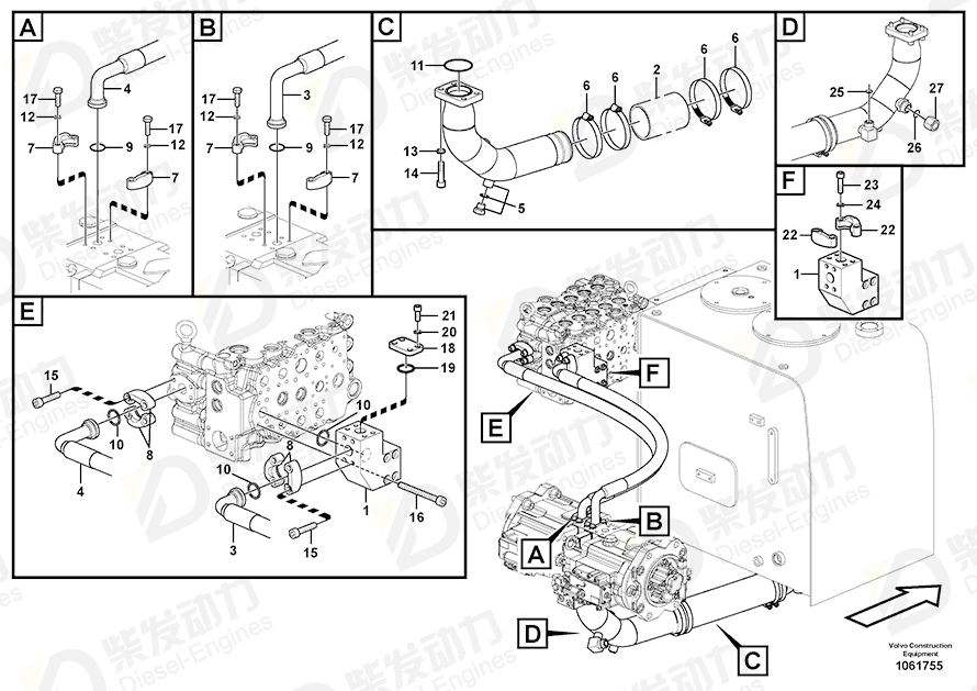 VOLVO CLAMP_SCREW DRI SA9312-10450 Drawing