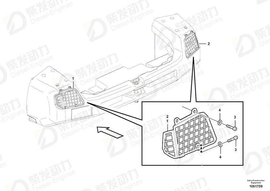 VOLVO Screw 959236 Drawing