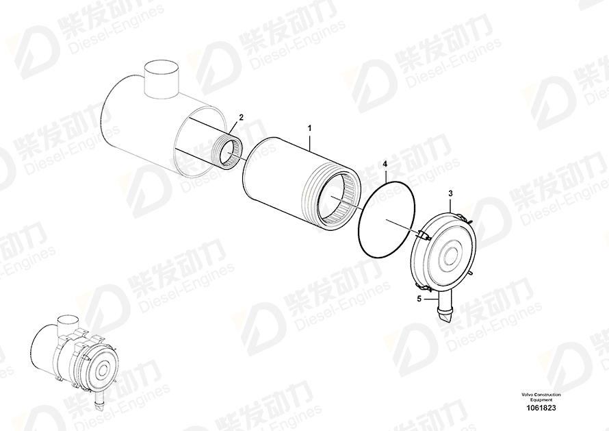 VOLVO Cover 11705909 Drawing