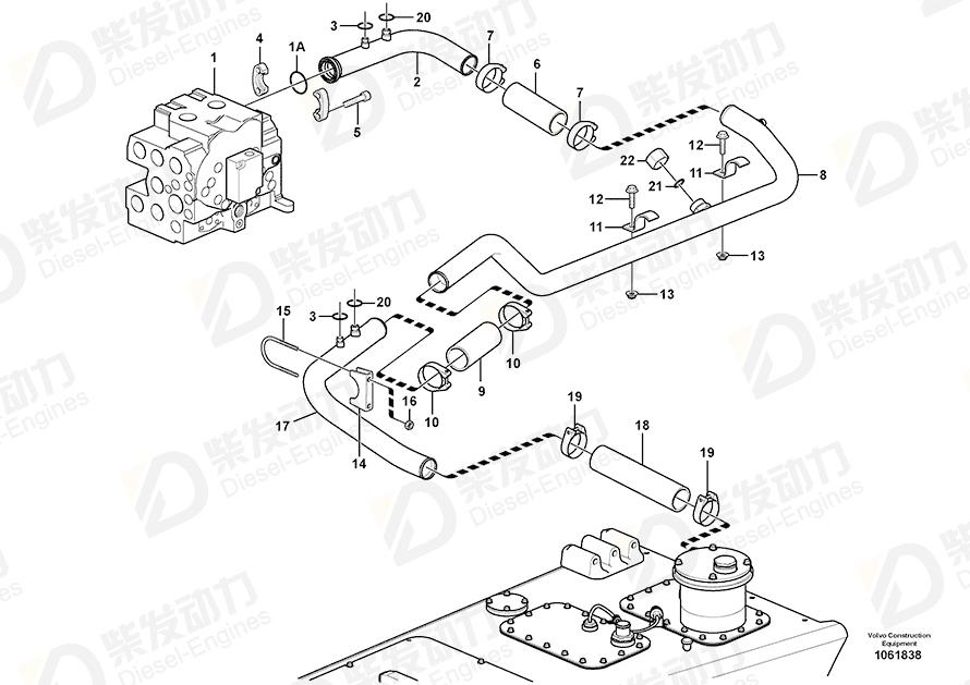 VOLVO Clamp 11118314 Drawing