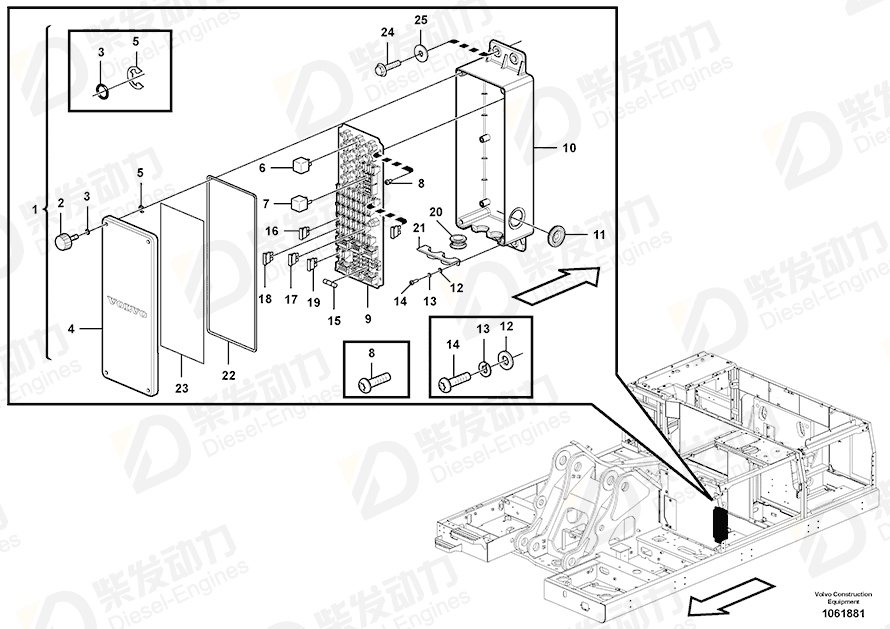 VOLVO Printed circuit board 14604587 Drawing