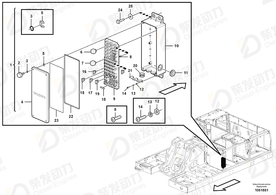 VOLVO Printed circuit board 14604587 Drawing VOLVO Printed circuit board 14604587 Drawing
