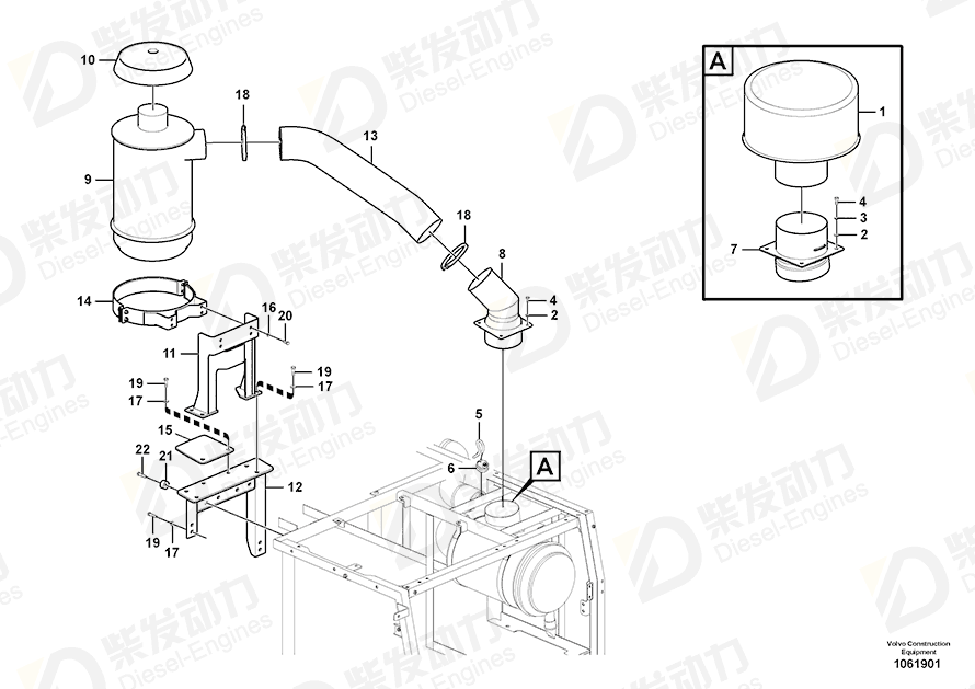 VOLVO Bracket 14637801 Drawing