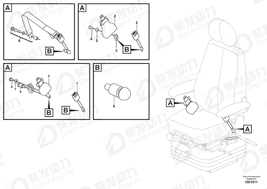 VOLVO Bracket 14545098 Drawing