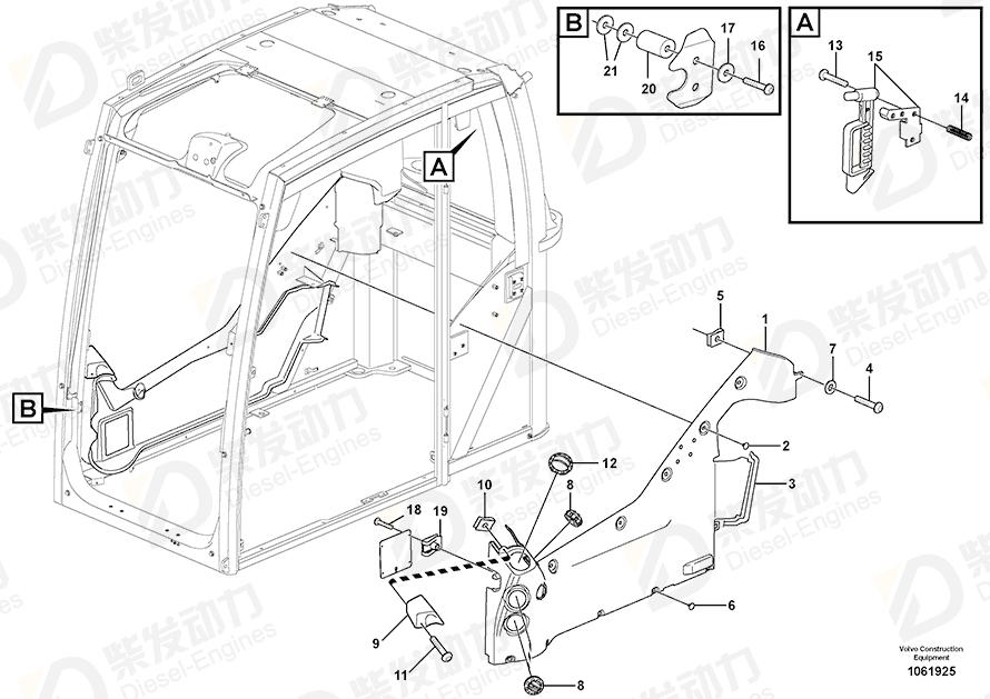 VOLVO Six point socket screw 972403 Drawing VOLVO Six point socket screw 972403 Drawing
